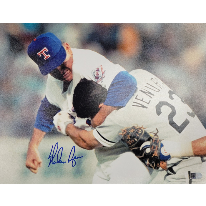 Nolan Ryan 'Vs. Ventura' Signed 11x14 Photo