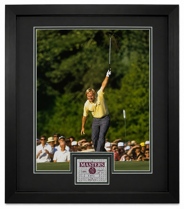 Jack Nicklaus Professionally Framed 16x20 Replica Ticket Display