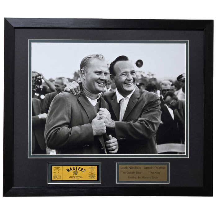 Jack Nicklaus & Arnold Palmer Professionally Framed 16x20 Display #2