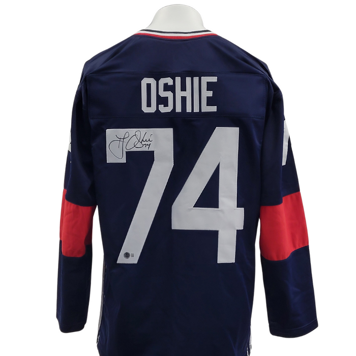 TJ Oshie Signed Custom USA Hockey Jersey Universal Sports Auctions