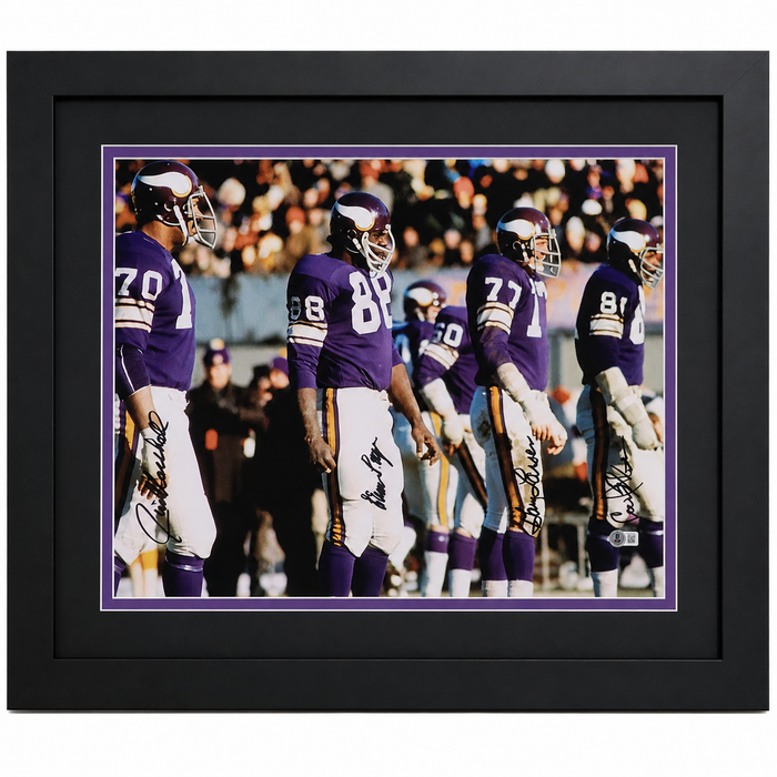 Purple People Eaters Signed & Professionally Framed 16x20 Photo #5