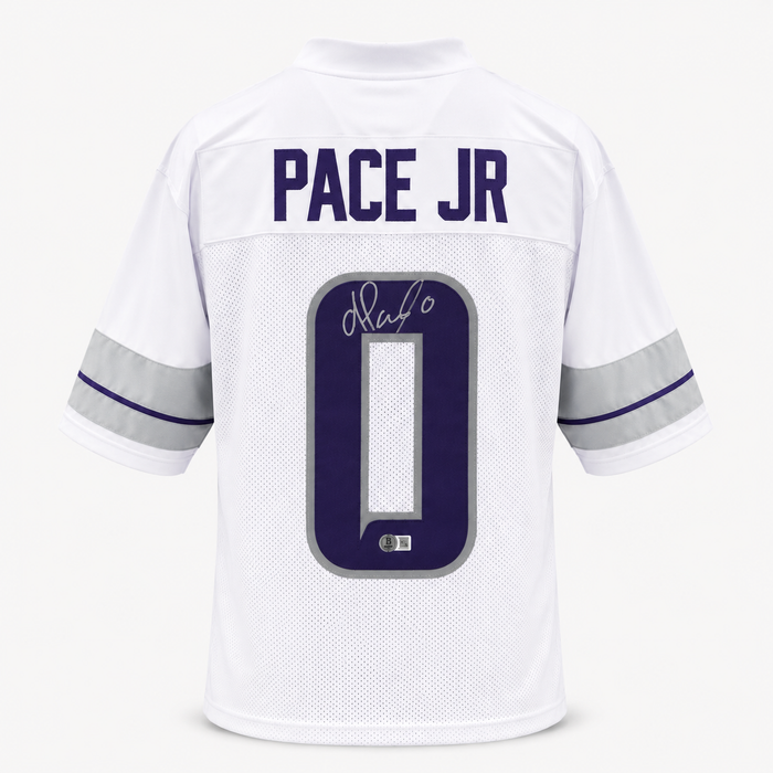 Ivan Pace Jr. #0 Signed White Out Player Football Jersey