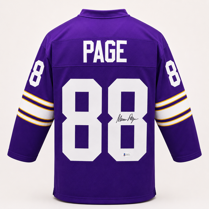 Alan Page Signed Purple Player Football Jersey