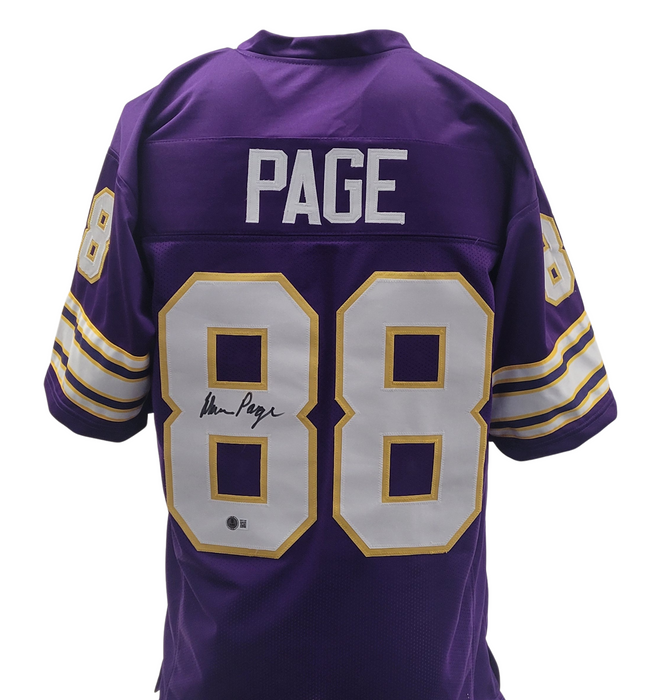 Alan Page Signed Player Purple Football Jersey