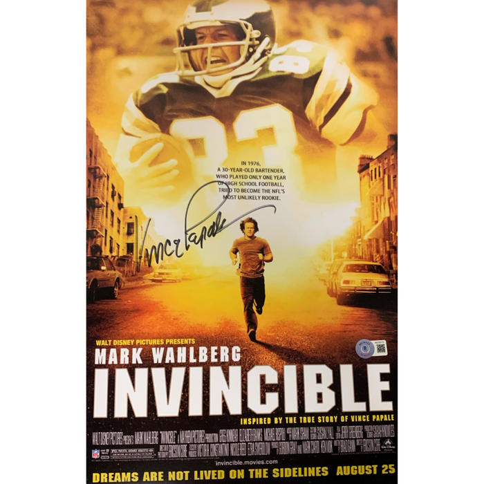 Vince Papale Signed 11x17 Movie Poster