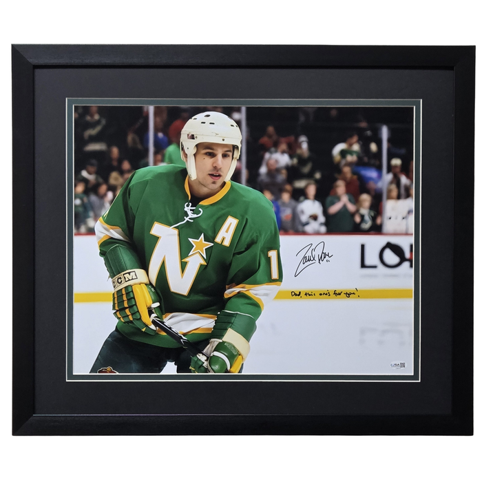 Zach Parise Signed & Professionally Framed 16x20 Photo w/ Inscription