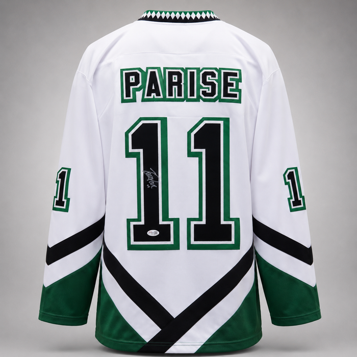 Zach Parise Signed White Player College Hockey Jersey