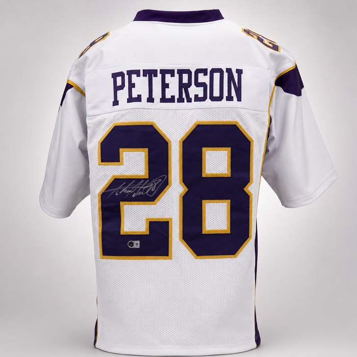 Adrian Peterson Signed White Player Football Jersey
