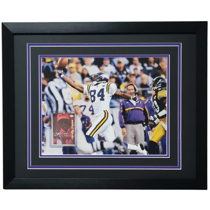 Randy Moss Professionally Framed 11x14 Rookie Card Display