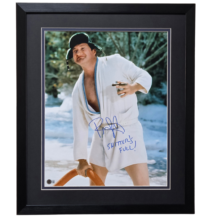 Randy Quaid Signed & Professionally Framed 16x20 Photo w/ 'Shitter's Full!'