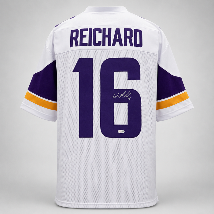 Will Reichard Signed White Player Football Jersey