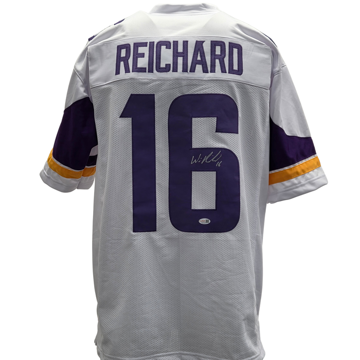 Will Reichard Signed White Player Football Jersey