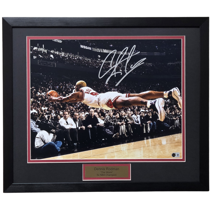 Dennis Rodman Signed & Professionally Framed 16x20