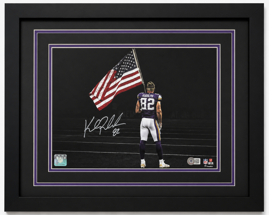 Kyle Rudolph Signed & Professionally Framed 11x14 Photo #1