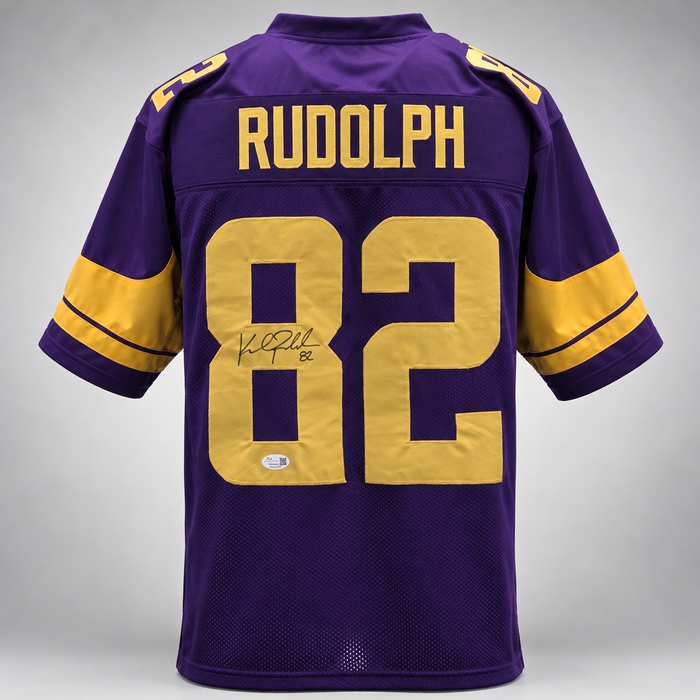 Kyle Rudolph Signed Holiday Player Football Jersey