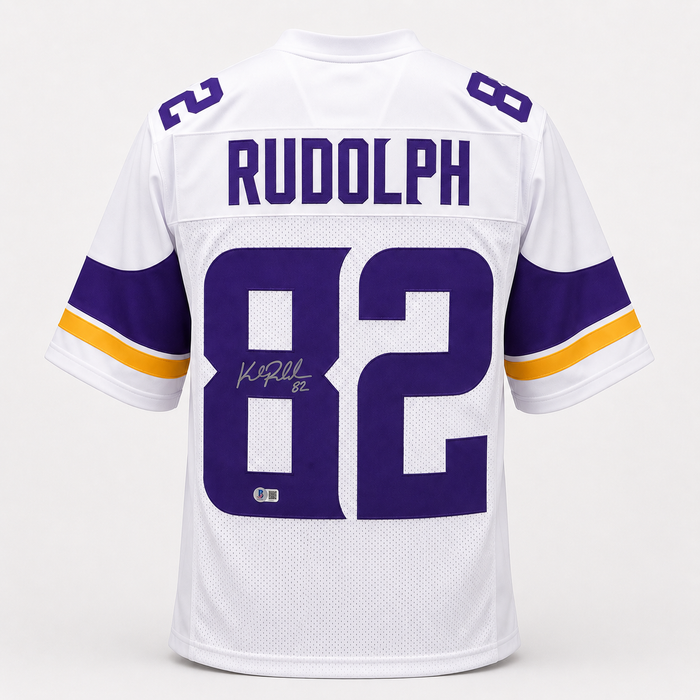 Kyle Rudolph Signed White Player Football Jersey
