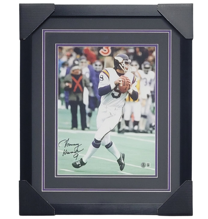 Tommy Kramer Signed & Professionally Framed 11x14 Photo #3