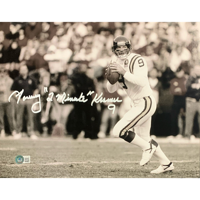 Tommy Kramer B&W Signed 11x14 Photo