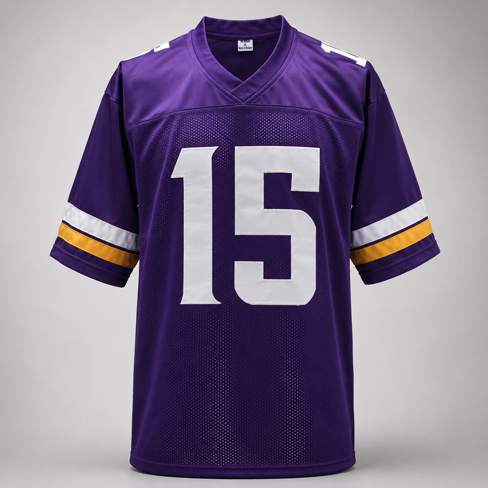 Dallas Turner Signed Purple Player Football Jersey