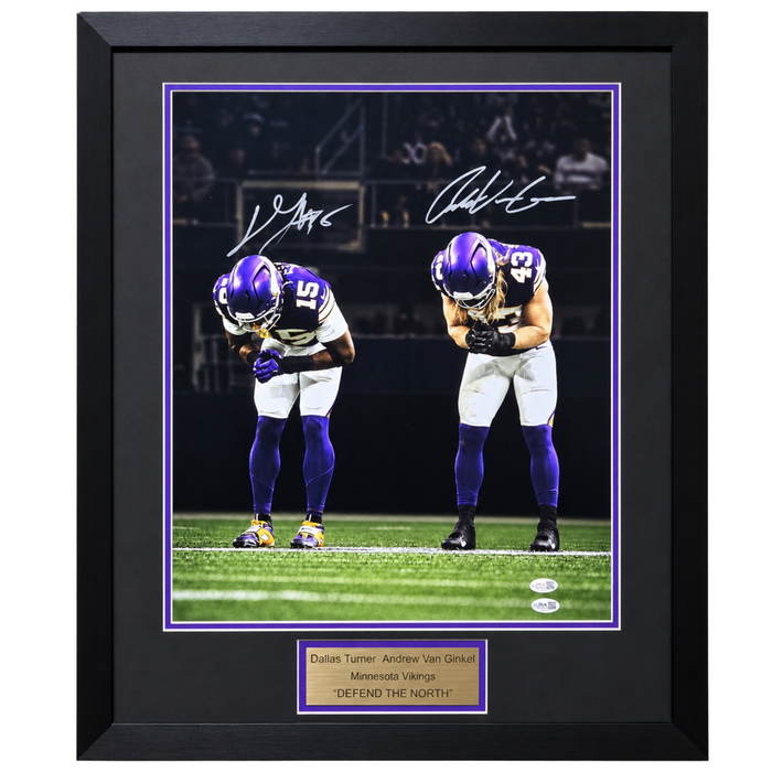 Dallas Turner & Andrew Van Ginkel Signed & Professionally Framed 16x20 Photo