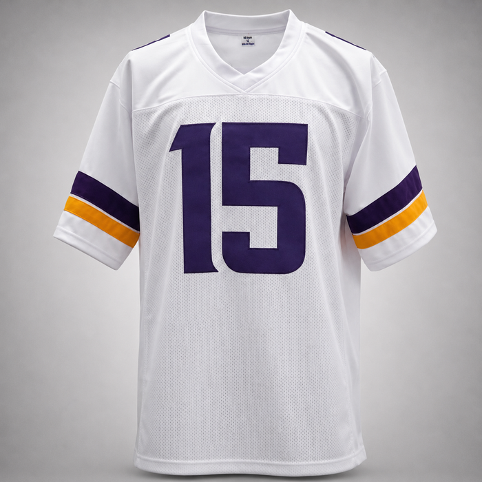 Dallas Turner Signed White Player Football Jersey