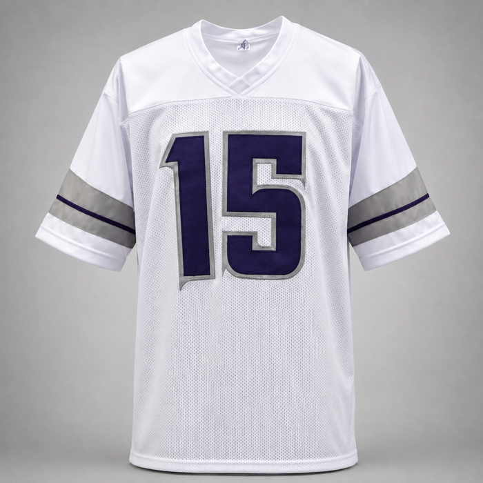 Dallas Turner Signed White Out Player Football Jersey