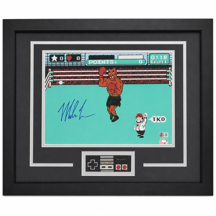 Mike Tyson Punch Out Signed & Professionally Framed 11x14 Photo w/ Controller