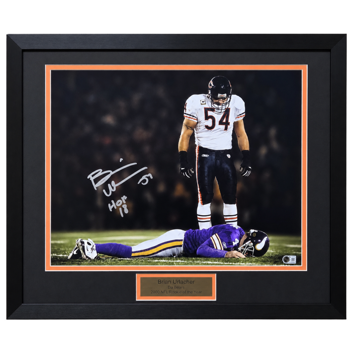 Brian Urlacher Signed & Professionally Framed 16x20 Photo #1