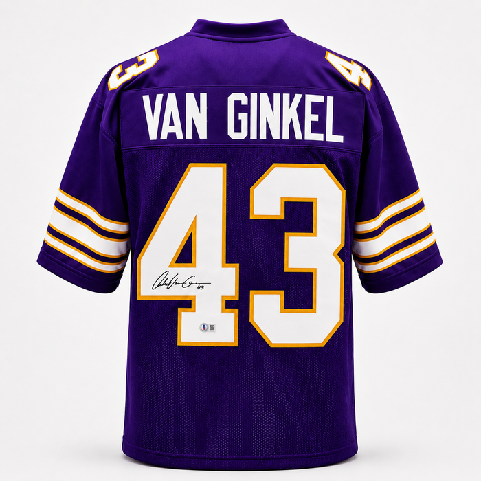 Andrew Van Ginkel Signed Player Purple Throwback Football Jersey