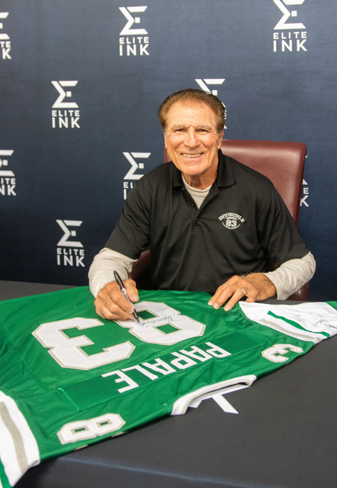 Vince Papale Signed Custom Green Football Jersey