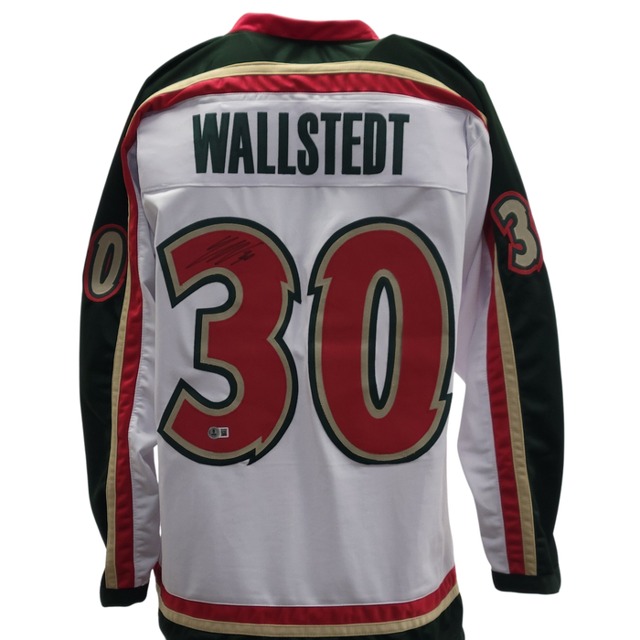 Jesper Wallstedt Signed White Player Hockey Jersey