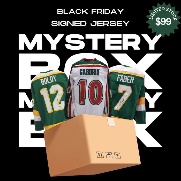 Signed Minnesota Hockey Jersey Mystery Box - Black Friday