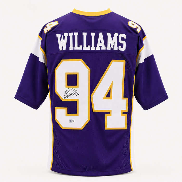 Pat Williams Signed Purple Player Football Jersey