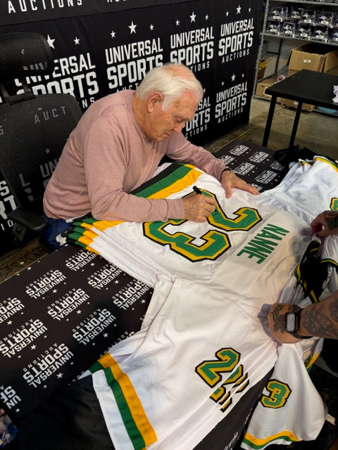 Lou Nanne Signed Player White Hockey Jersey