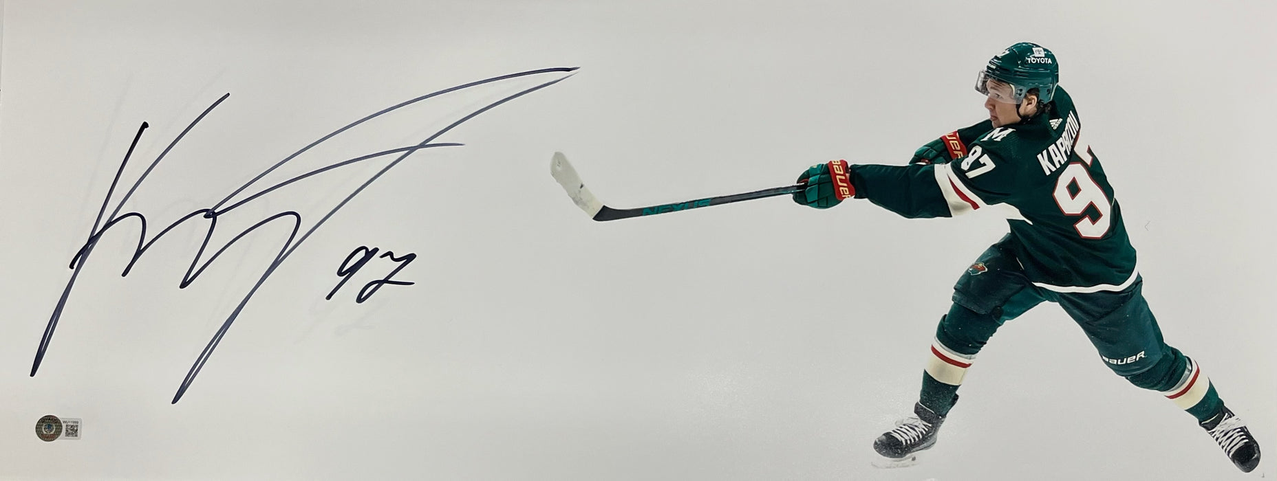 Kirill Kaprizov Signed 12x30 Panorama #1