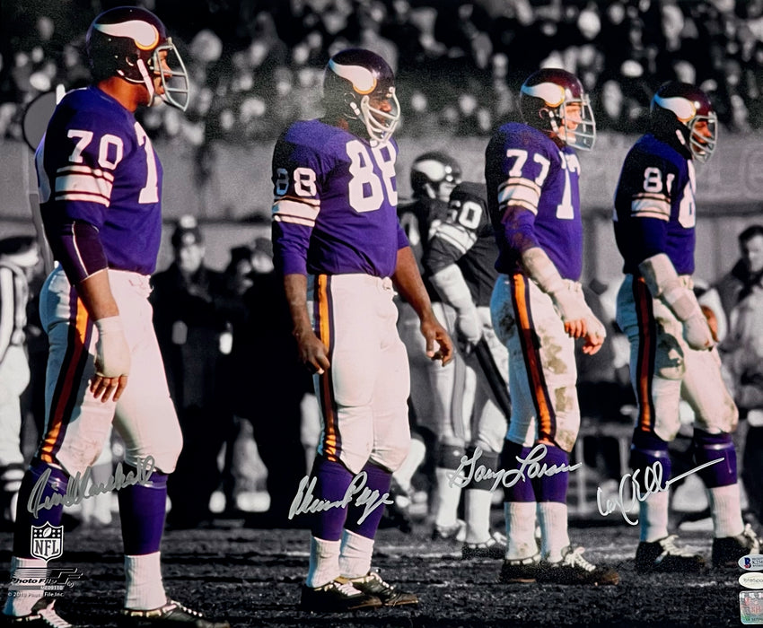 Purple People Eaters Signed 'Side View' Spotlight 20 x 24 Photo #5 - Signed by Page, Eller, Marshall, and Larsen