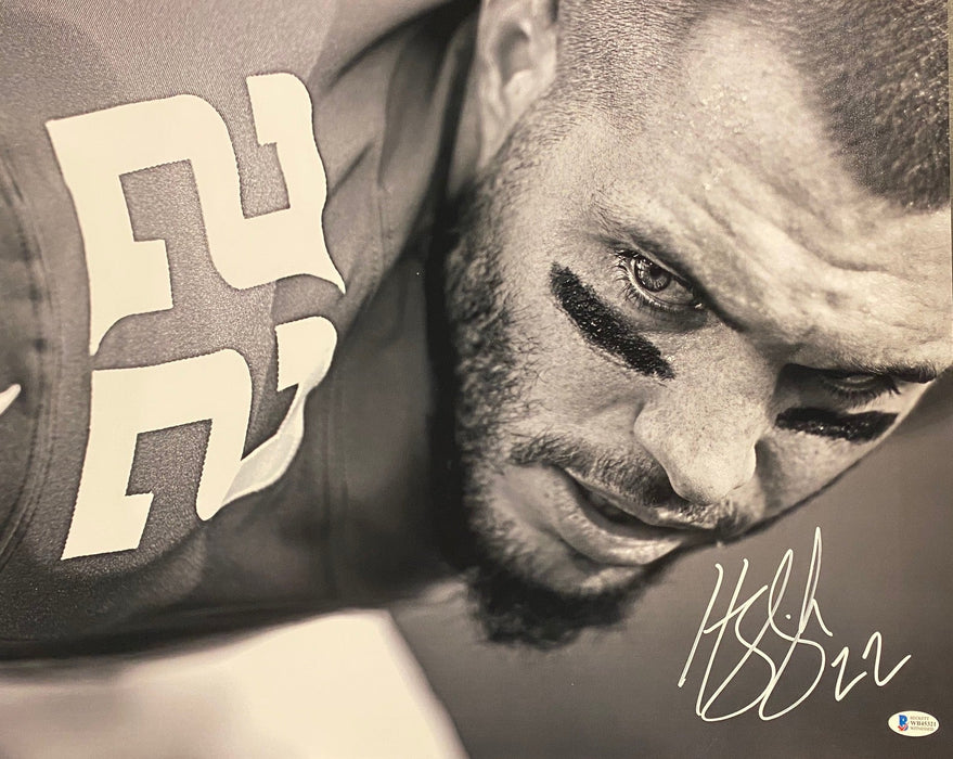 Harrison Smith Autographed Black and White Close Up 16x20 Photo