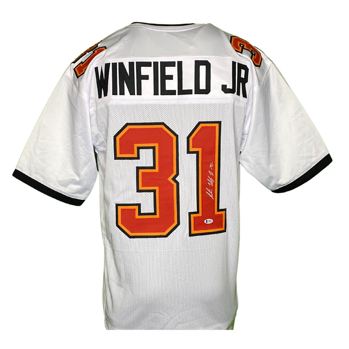 Antoine Winfield Jr Signed Custom White Football Jersey