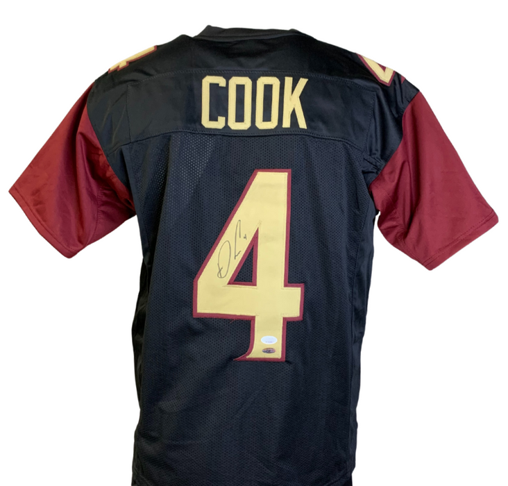 Dalvin Cook Signed Custom Black College Football Jersey