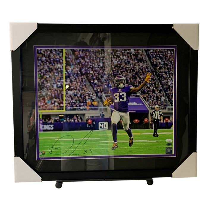 Dalvin Cook Peace Sign Signed & Professionally Framed 16x20 Photo