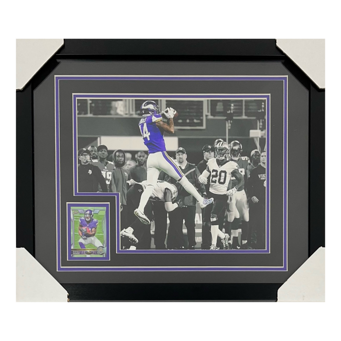 Stefon Diggs Professionally Framed 11x14 Rookie Card Display