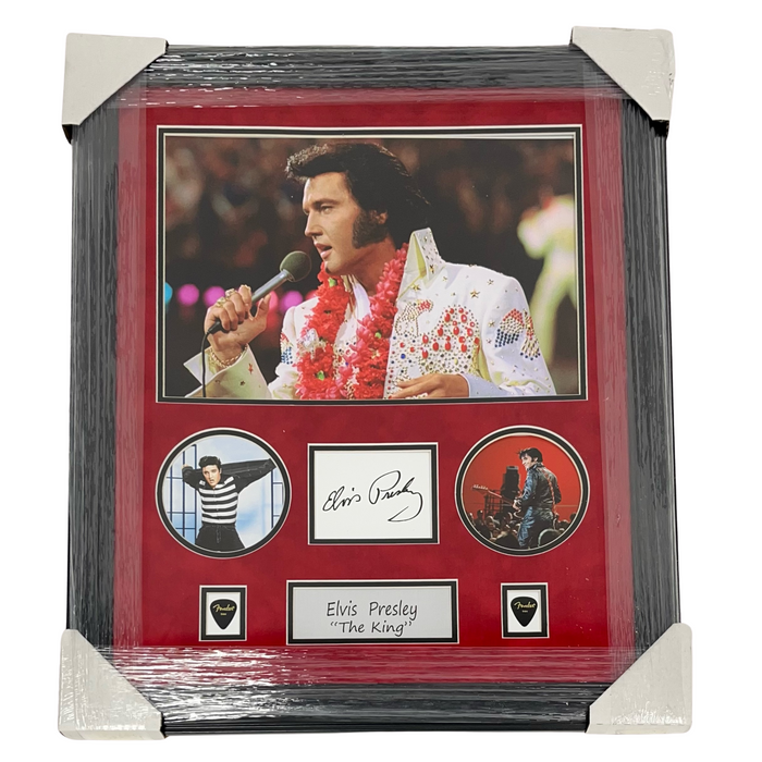 Elvis Presley Framed Replica Signature Display