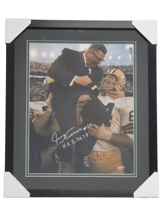 Jerry Kramer Signed & Professionally Framed 16x20 Photo w/ 'HOF 2018'