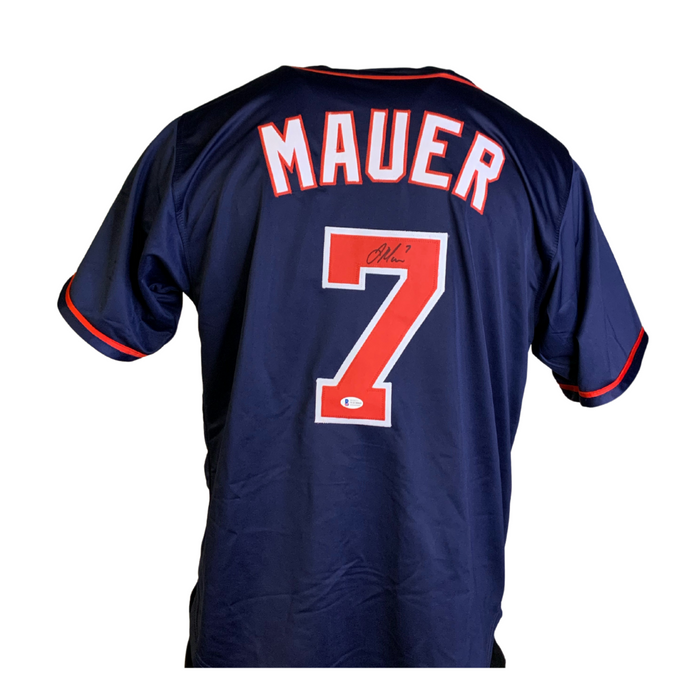 Joe Mauer Signed Custom Navy Blue Baseball Jersey