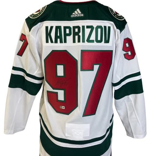 Kirill Kaprizov Signed Custom Green Hockey Jersey — Universal Sports  Auctions