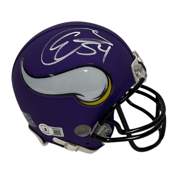 Eric Kendricks Signed Minnesota Vikings Purple Replica Mini Helmet
