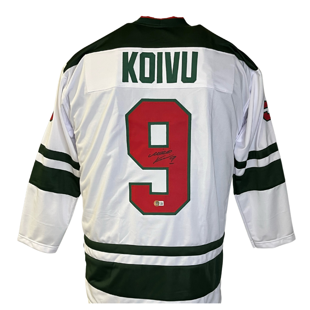Mikko Koivu Signed & Professionally Framed Custom White Hockey Jersey —  Universal Sports Auctions