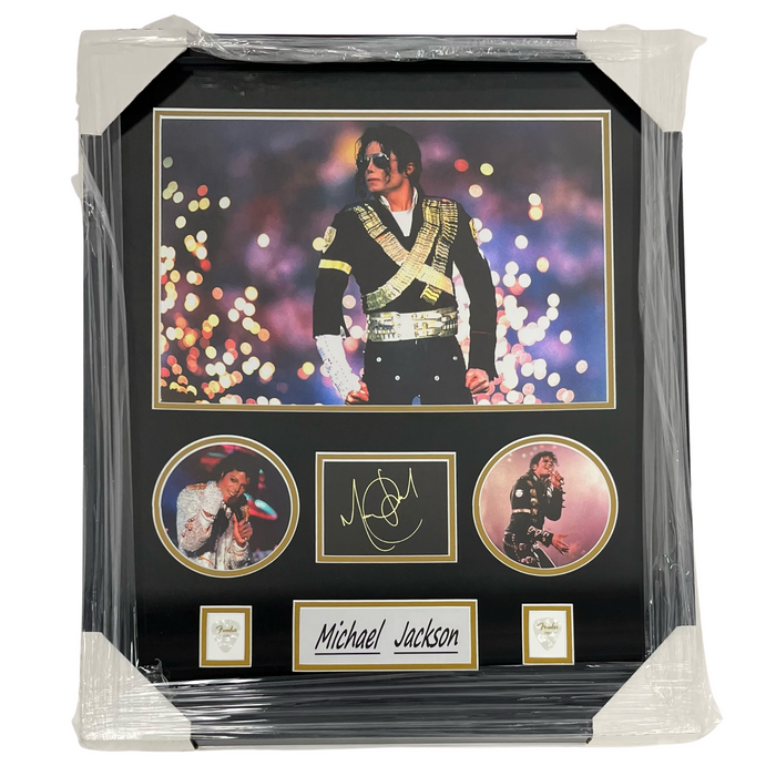 Michael Jackson Framed Replica Signature Display