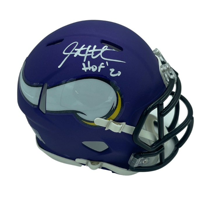 Steve Hutchinson Signed Minnesota Vikings Speed Mini Helmet