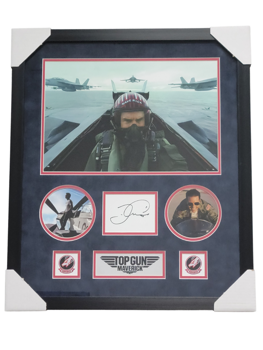 Top Gun Professionally Framed Replica Signature Display